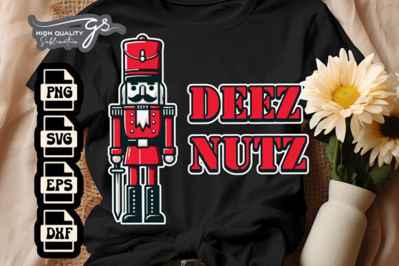 Deez Nuts Nutcracker Xmas SVG: Graphics for Crafts & Joyful Branding