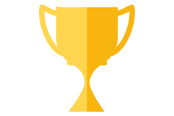Golden Trophy Cup Icon: Crafts & Graphics