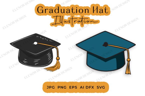Graduation Cap SVG Graphics & Illustrations