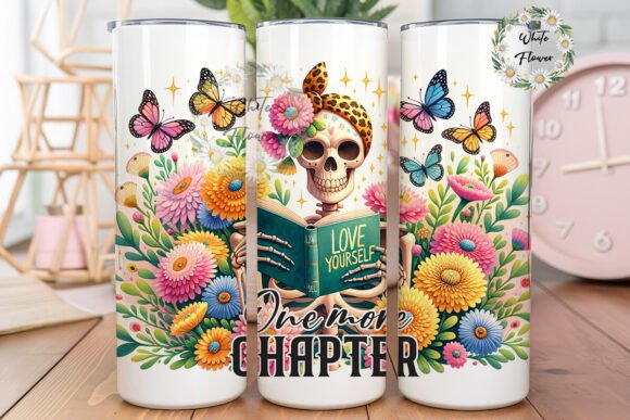One More Chapter Snarky Skeleton Tumbler Graphics