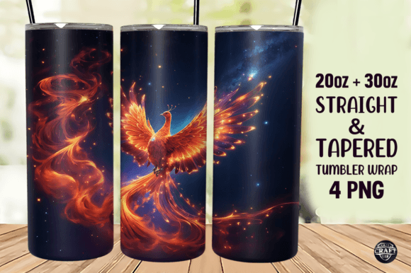 Phoenix Tumbler Wrap 20oz Sublimation Graphics