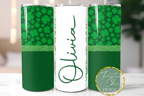 St Patricks Day Custom Name Tumbler PNG: Graphics for Crafts & Content
